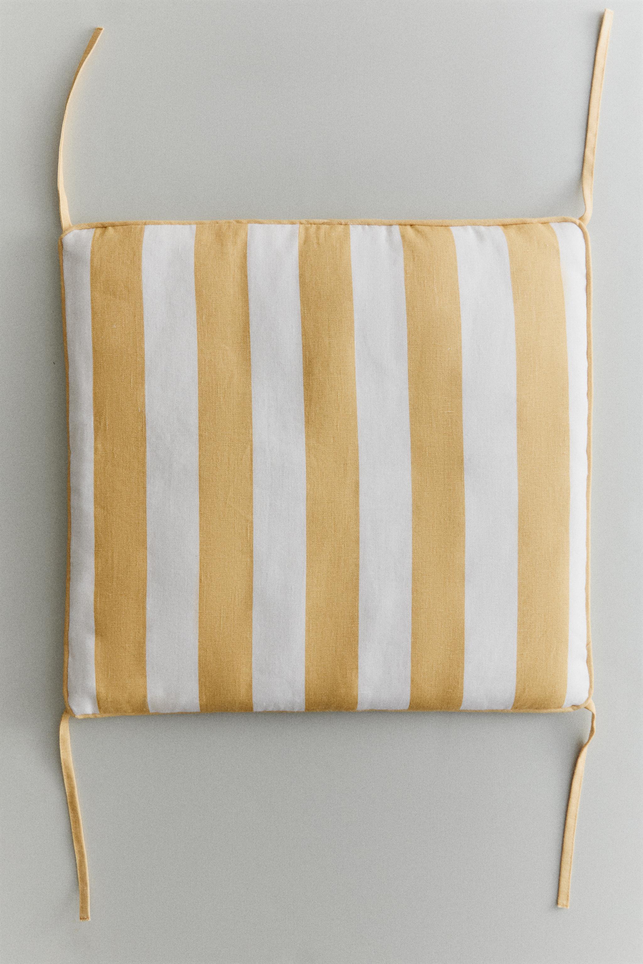 COUSSIN DOSSIER FAUTEUIL RAYURES